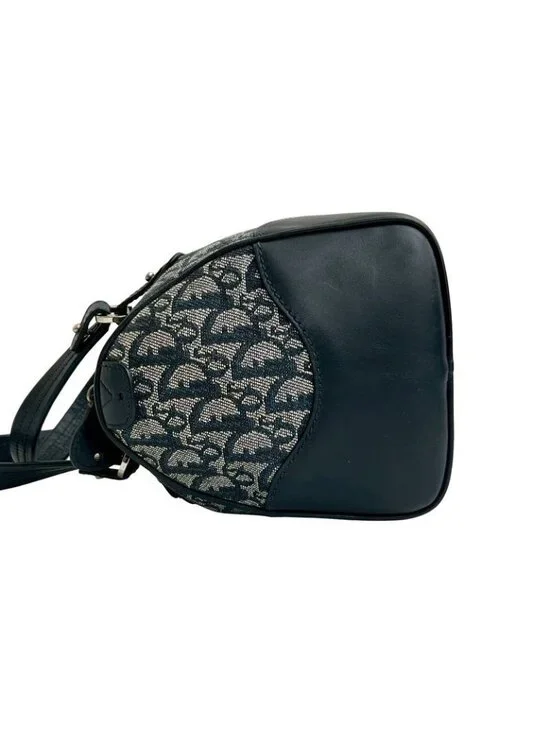 Dior Trotter Pattern Canvas Leather Handbag Mini - Picture 5 of 10